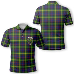 Clan Watson Tartan Men Polo Shirt Crest And Plaid Basic Style