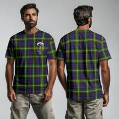 Clan Watson Tartan Men T Shirt Crest And Plaid Basic Style