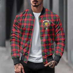 Clan Wauchope Tartan Men Bomber Jacket Crest And Plaid Basic Style