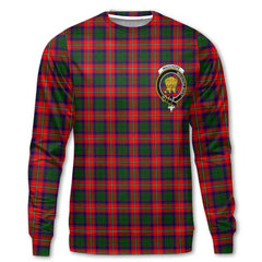Clan Wauchope Tartan Women Sweatshirt Crest And Plaid Basic Style