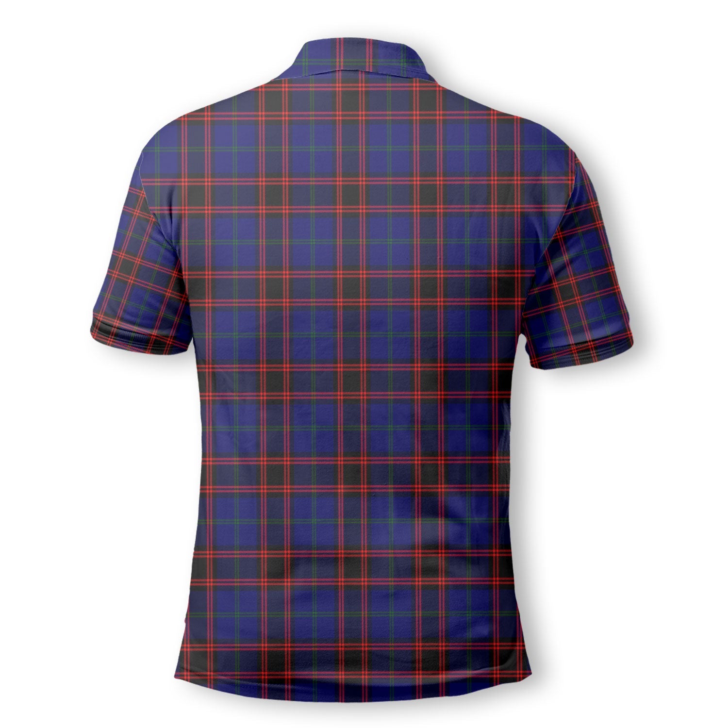 Clan Wedderburn Tartan Golf Men Polo Shirt Crest And Plaid Basic Style