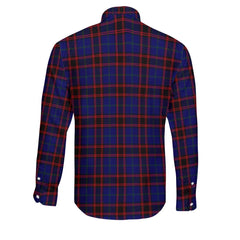Clan Wedderburn Tartan Long Sleeve Button Shirt Crest And Plaid Basic Style