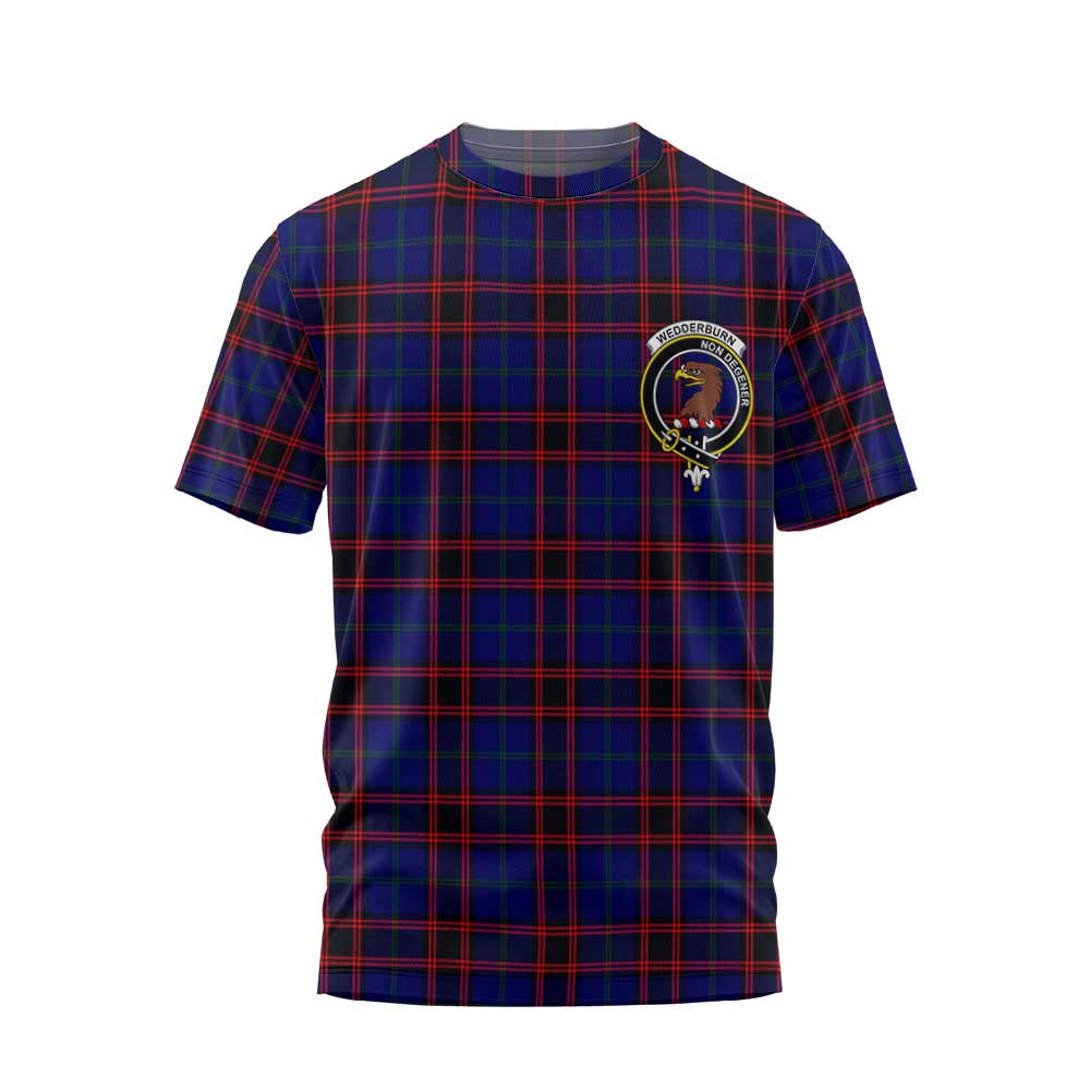 Clan Wedderburn Tartan Women T Shirt Crest And Plaid Basic Style