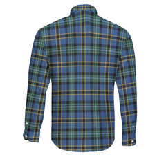 Clan Weir Tartan Long Sleeve Button Shirt Crest And Plaid Basic Style