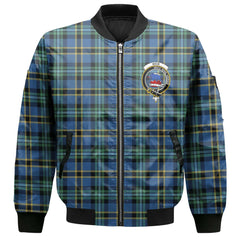 Clan Weir Tartan Women Bomber Jacket Crest And Plaid Basic Style