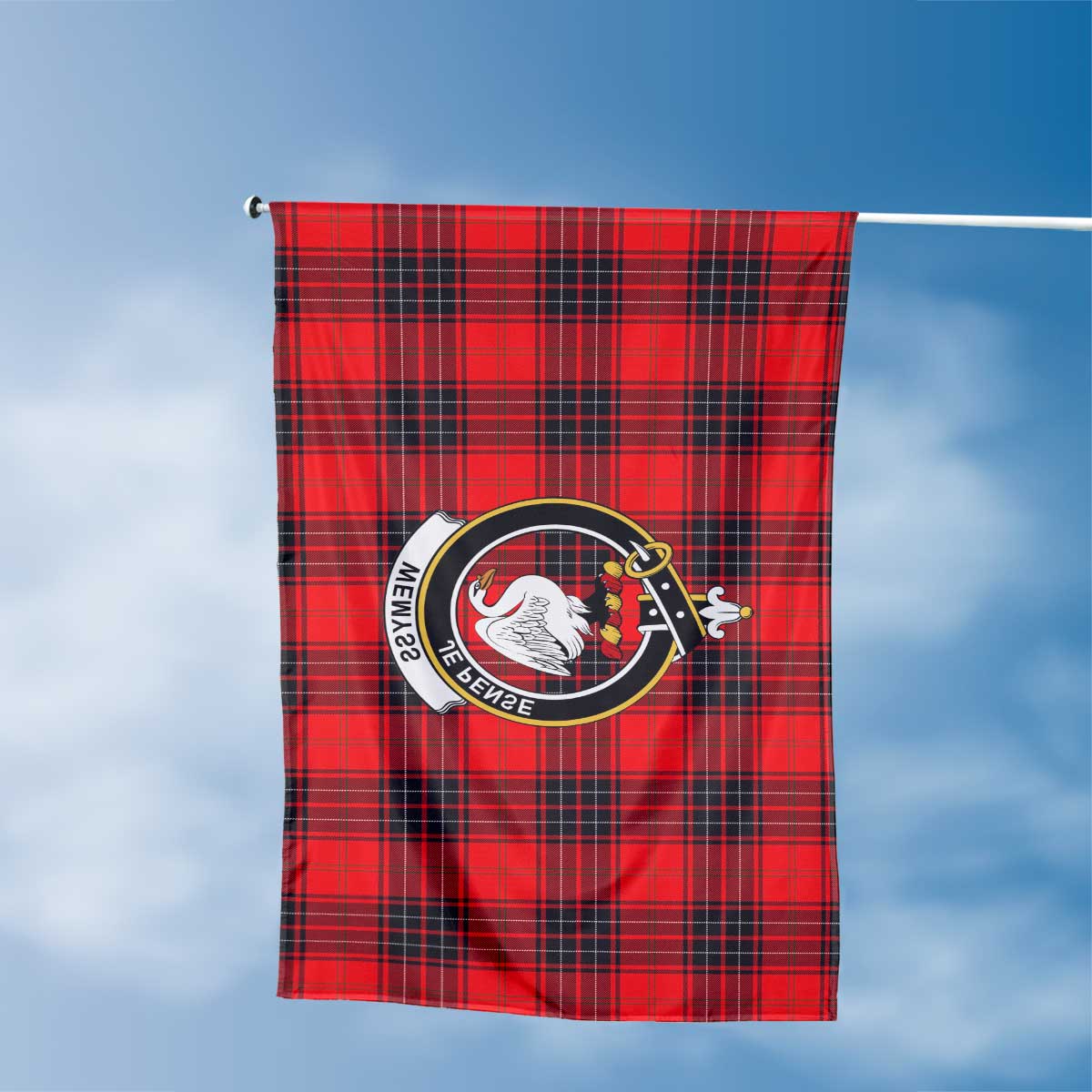 Clan Wemyss Tartan Flag Crest And Plaid Basic Style