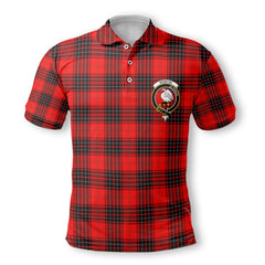 Clan Wemyss Tartan Golf Men Polo Shirt Crest And Plaid Basic Style