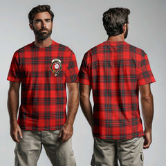 Clan Wemyss Tartan Men T Shirt Crest And Plaid Basic Style