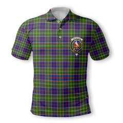 Clan Whiteford Tartan Golf Men Polo Shirt Crest And Plaid Basic Style
