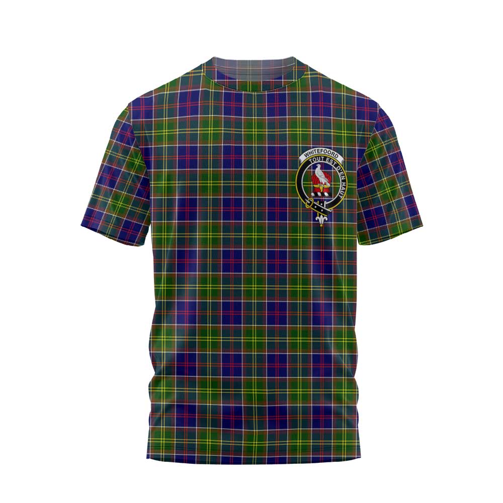Clan Whiteford Tartan Women T Shirt Crest And Plaid Basic Style