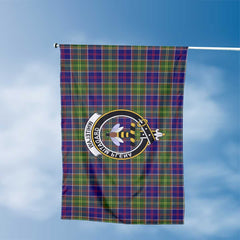 Clan Whitelaw Tartan Flag Crest And Plaid Basic Style