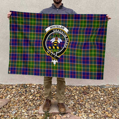 Clan Whitelaw Tartan Flag Crest And Plaid Basic Style