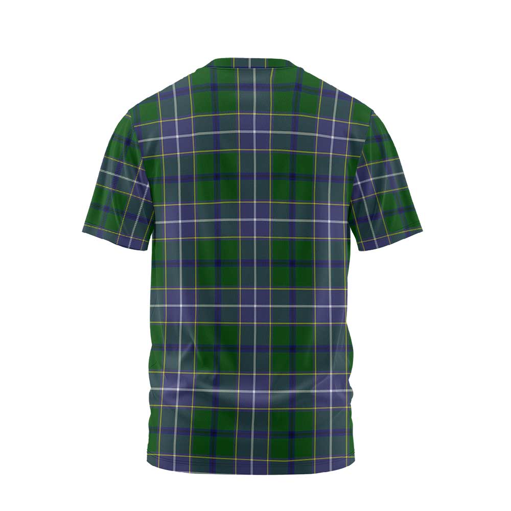Clan Wishart Tartan Men T Shirt Crest And Plaid Basic Style