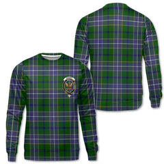 Clan Wishart Tartan Women Sweatshirt Crest And Plaid Basic Style