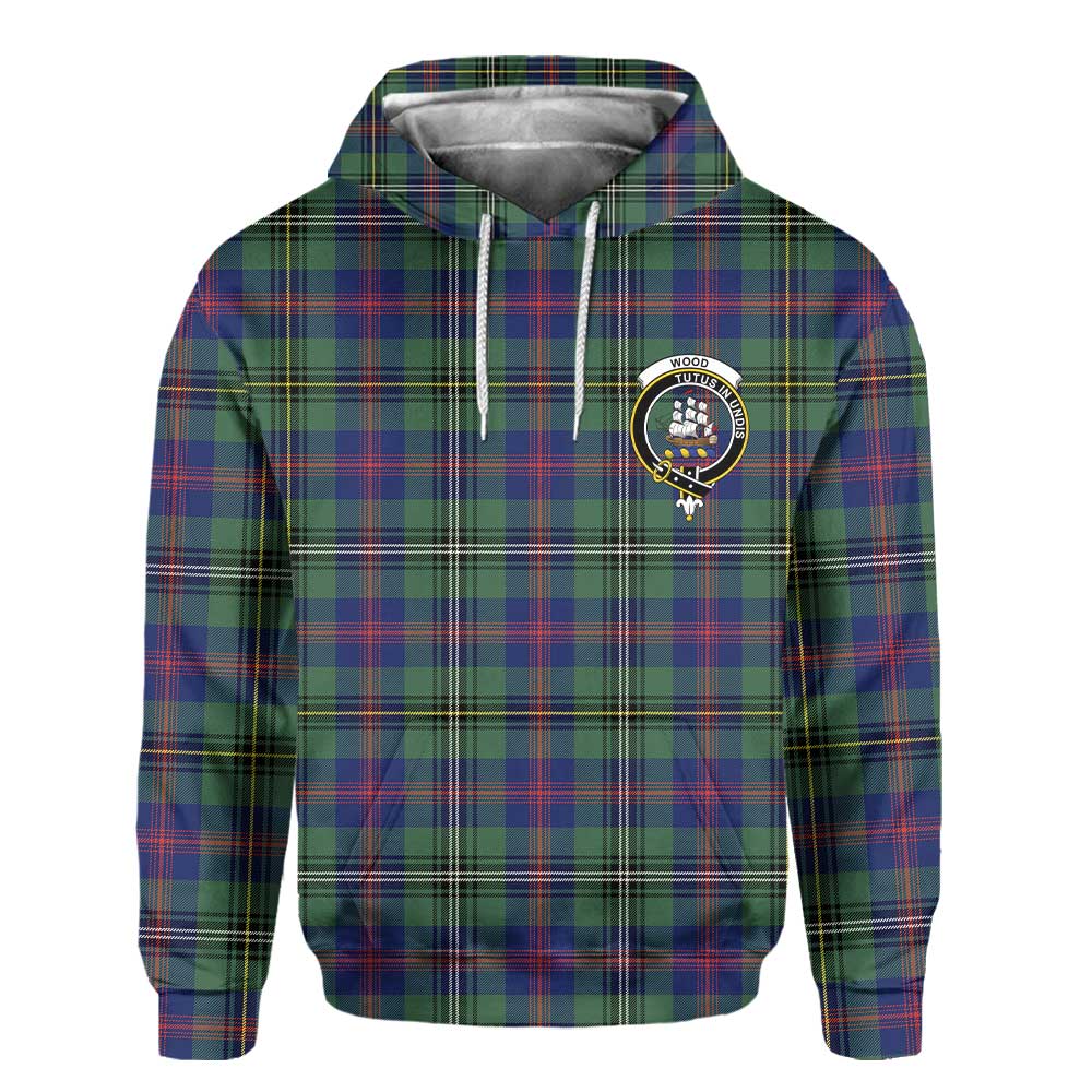 Clan Wood Tartan Women Hoodie Crest And Plaid Basic Style
