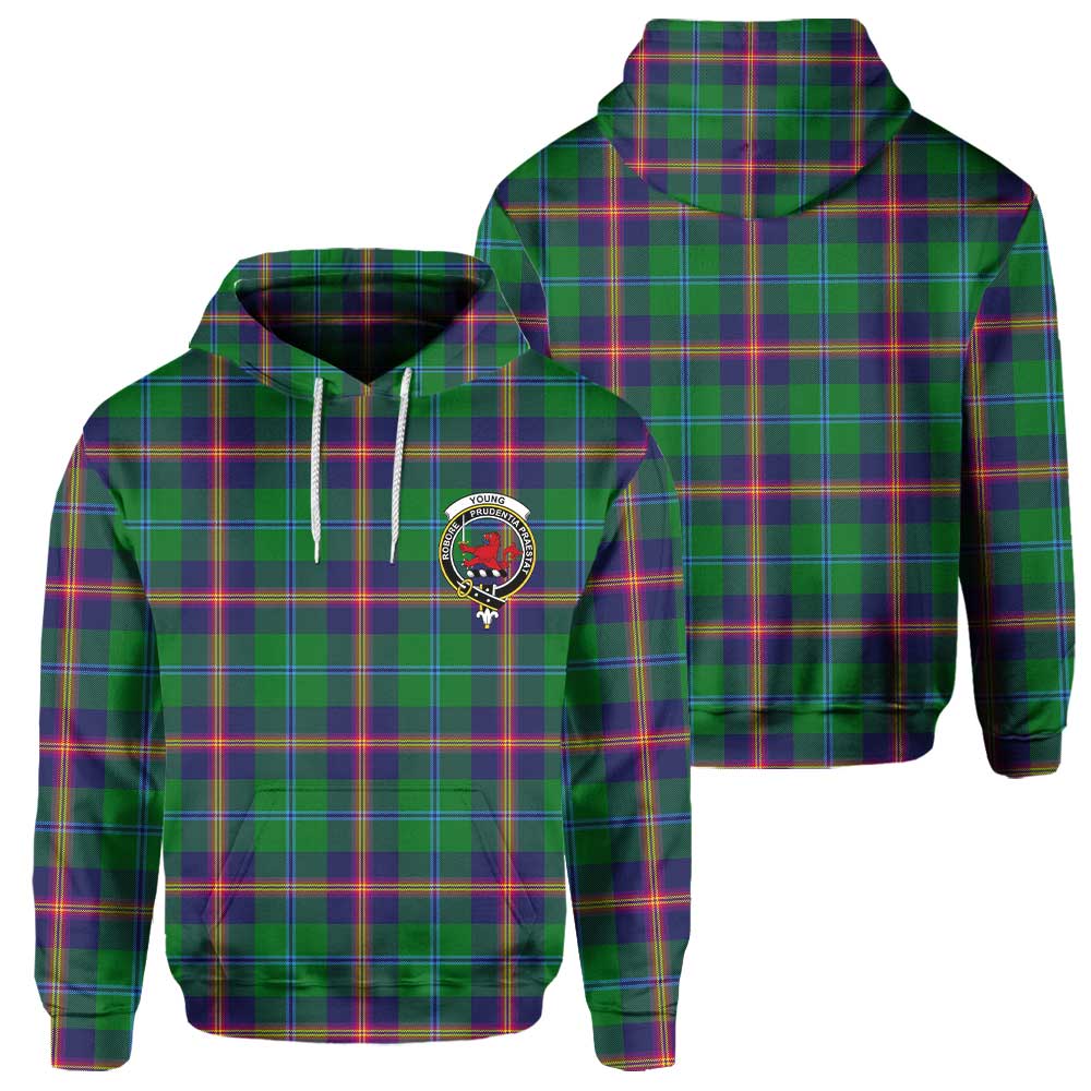 Clan Young Tartan Women Hoodie Crest And Plaid Basic Style