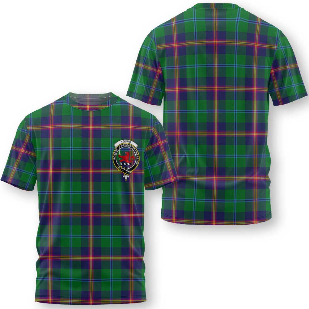 Clan Young Tartan Women T Shirt Crest And Plaid Basic Style