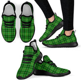 Galloway District Tartan Plaid Mesh Knit Sneakers