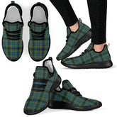 Gillies Ancient Tartan Plaid Mesh Knit Sneakers