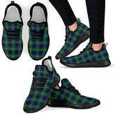 Alexander Tartan Plaid Mesh Knit Sneakers