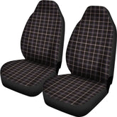Navy Dress Blue Tartan Plaid Car Seat Cover