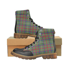 Shaw Green Modern Tartan Plaid Apache Boots