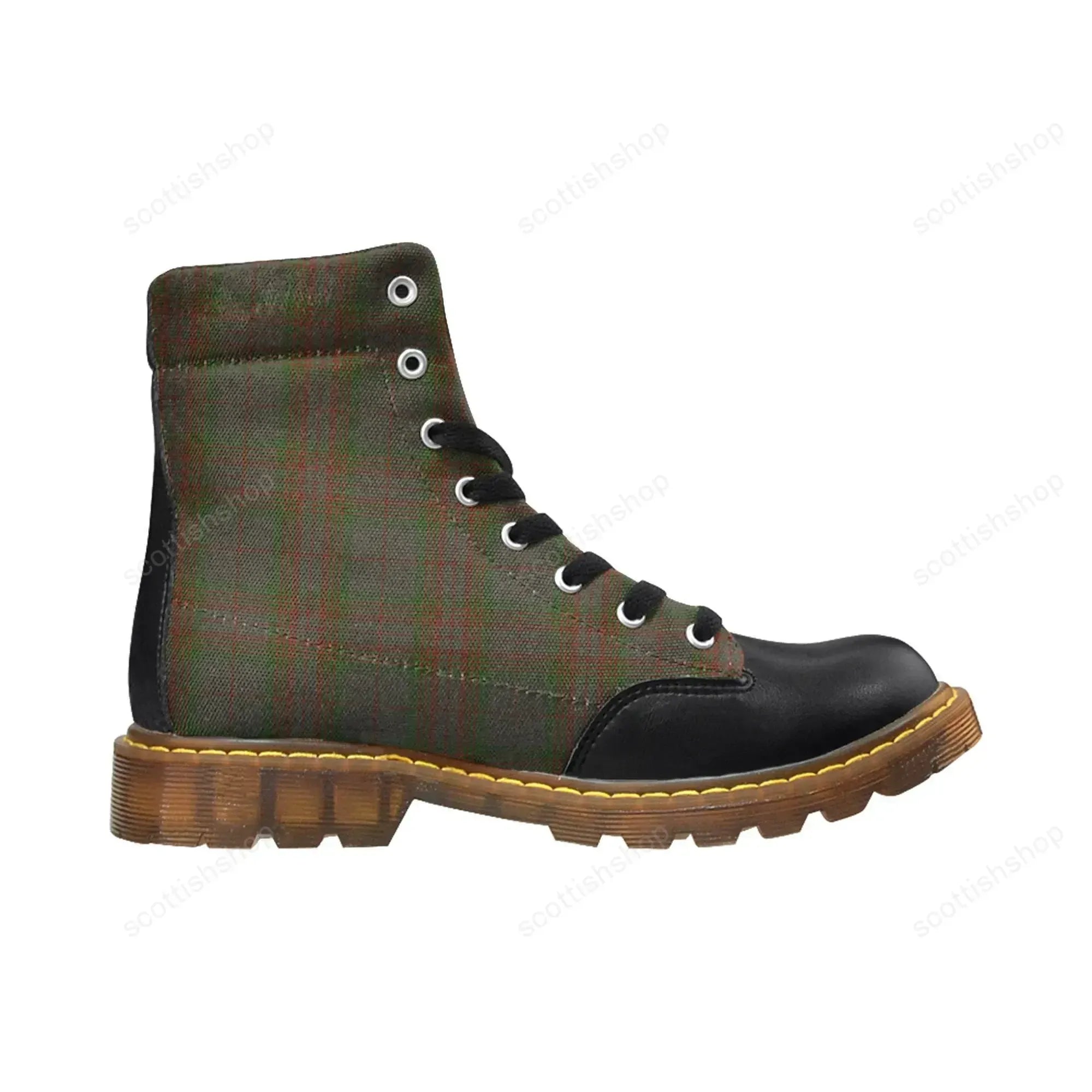 Gray Tartan Plaid Apache Boots