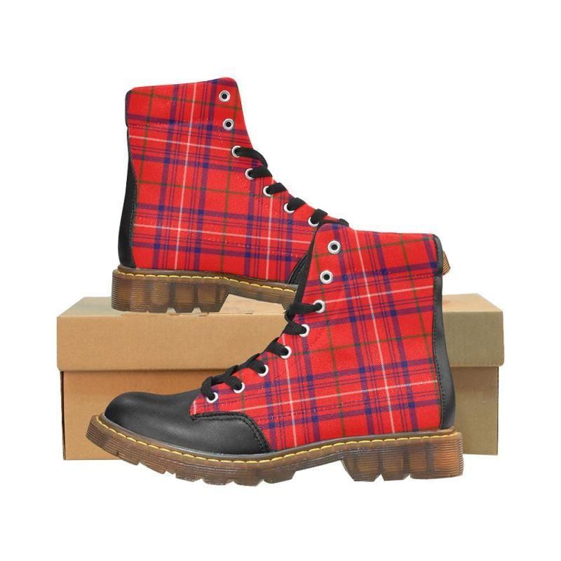 Rose Modern Tartan Plaid Apache Boots