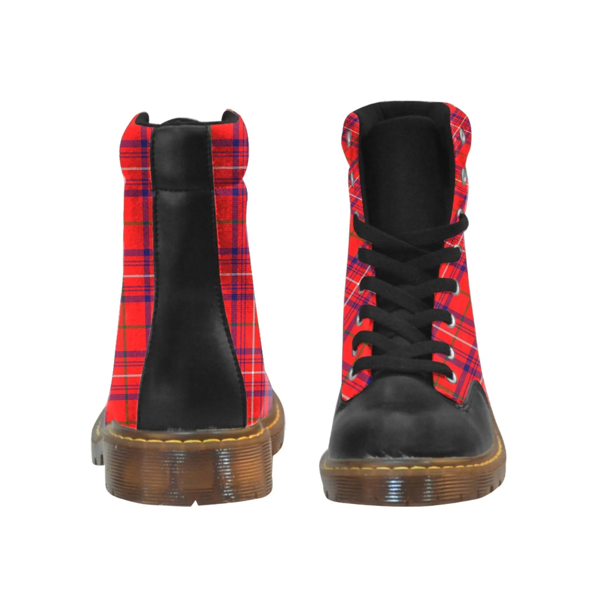 Rose Modern Tartan Plaid Apache Boots