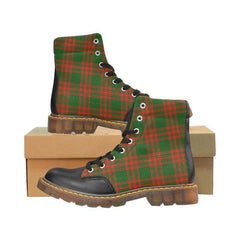 Menzies Green Modern Tartan Plaid Apache Boots