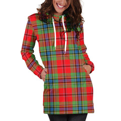 MacLean of Duart Modern Tartan Plaid Hoodie Dress