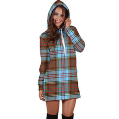 Anderson Ancient Tartan Plaid Hoodie Dress