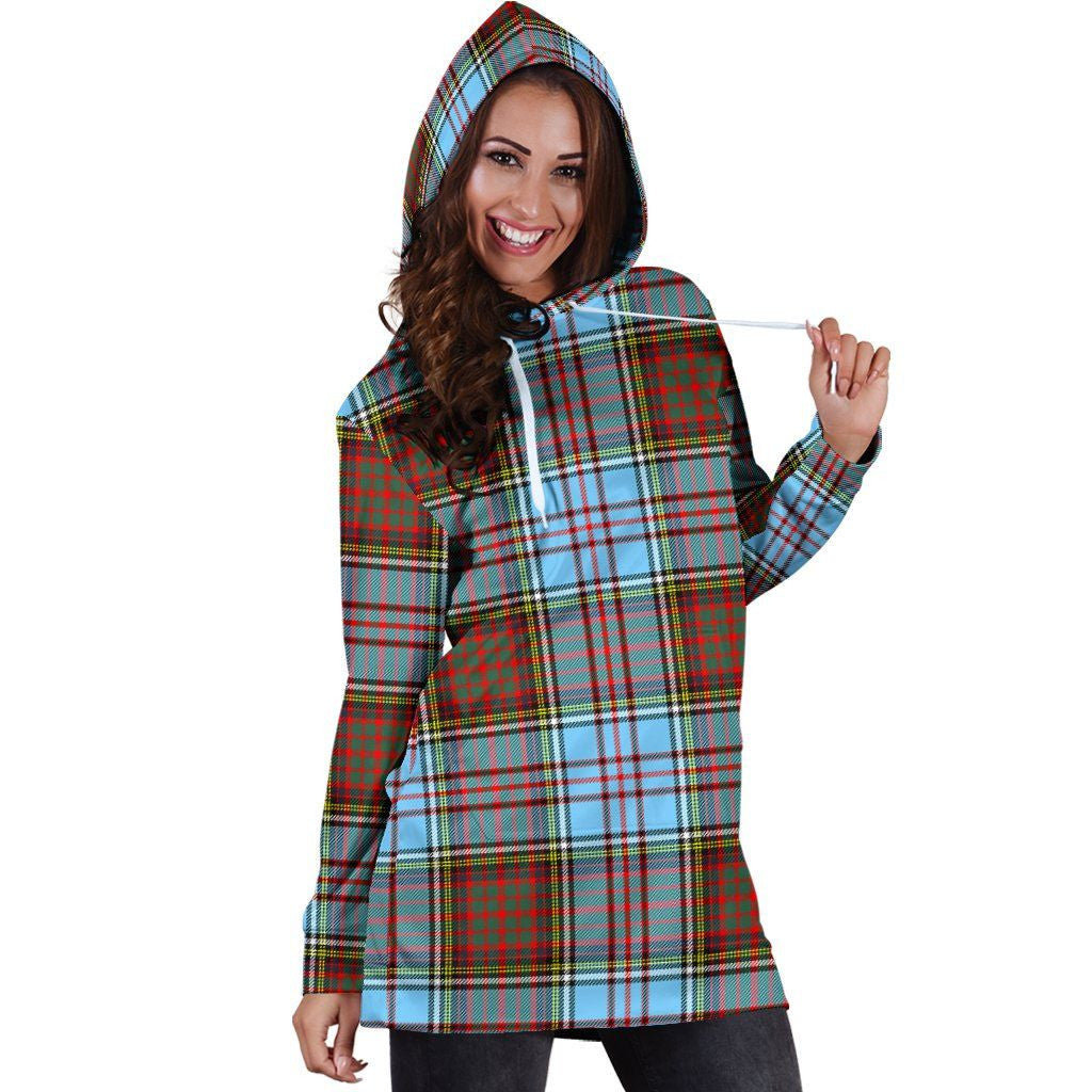 Anderson Ancient Tartan Plaid Hoodie Dress