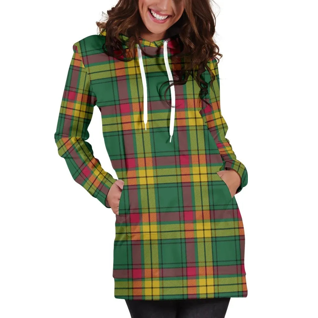 MacMillan Old Ancient Tartan Plaid Hoodie Dress