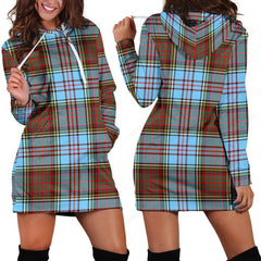 Anderson Ancient Tartan Plaid Hoodie Dress
