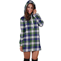 Gordon Dress Modern Tartan Plaid Hoodie Dress