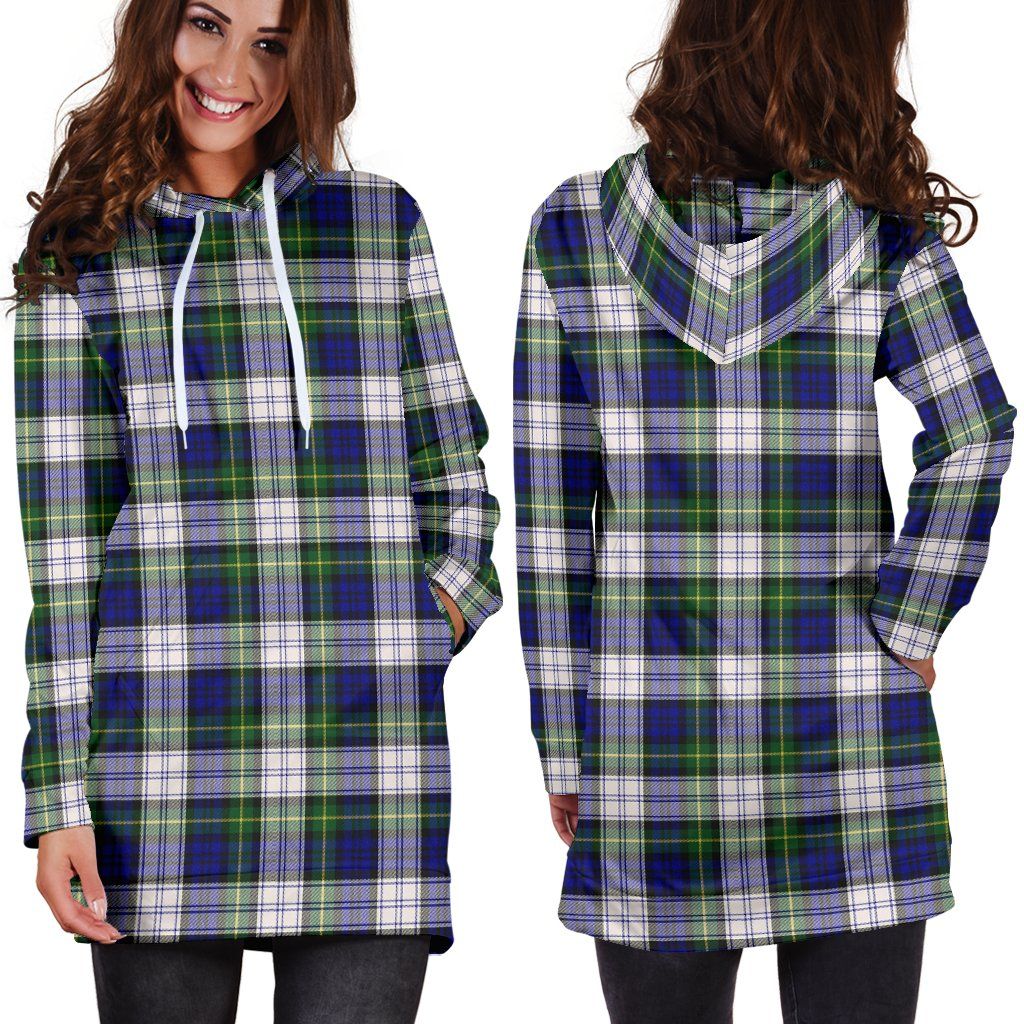 Gordon Dress Modern Tartan Plaid Hoodie Dress