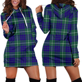 Hamilton Hunting Modern Tartan Plaid Hoodie Dress