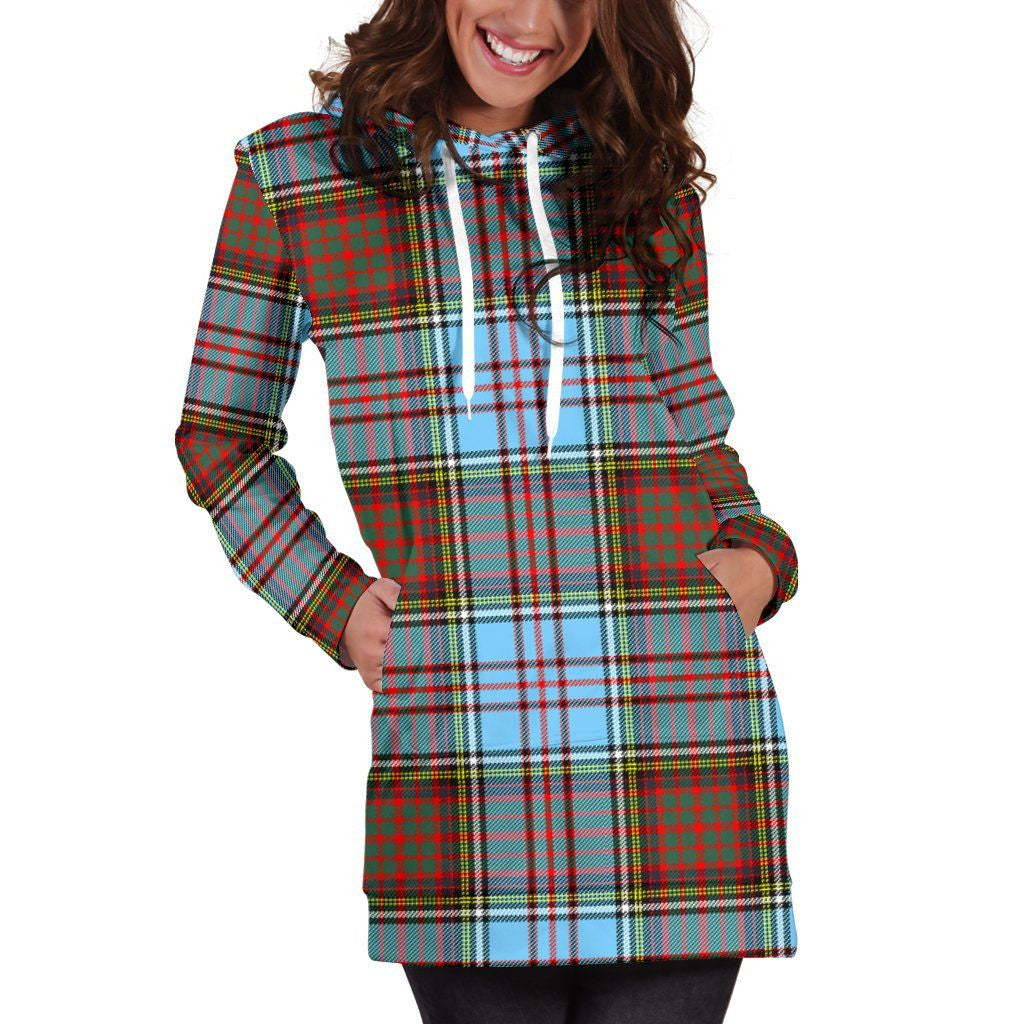 Anderson Ancient Tartan Plaid Hoodie Dress