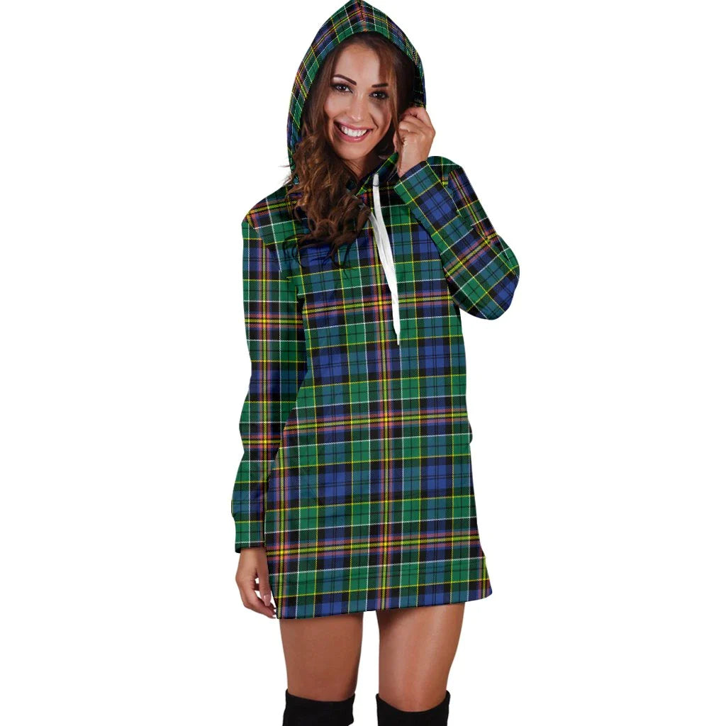 Allison Tartan Plaid Hoodie Dress