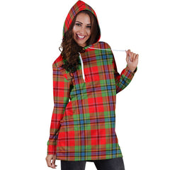 MacLean of Duart Modern Tartan Plaid Hoodie Dress