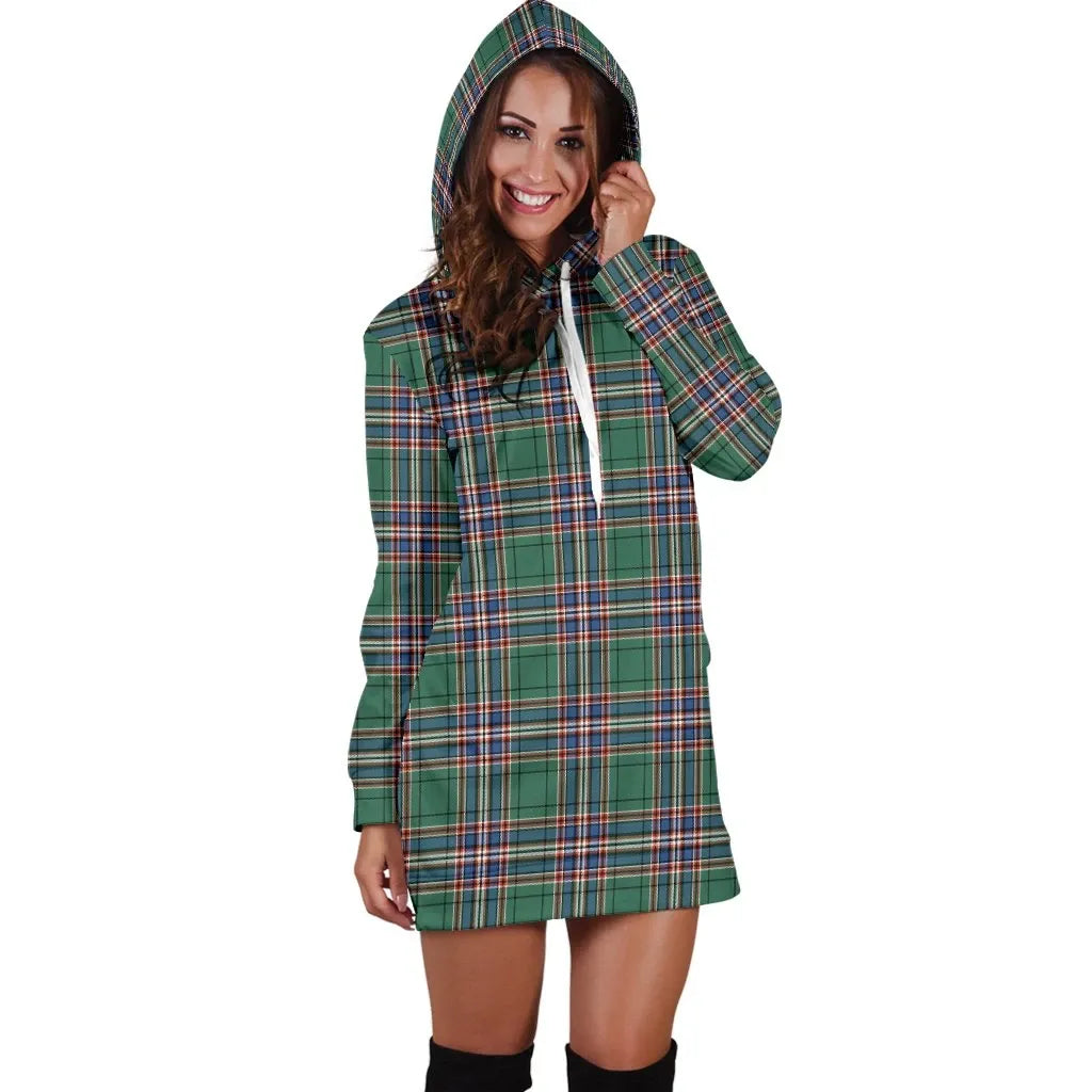 MacFarlane Hunting Ancient Tartan Plaid Hoodie Dress