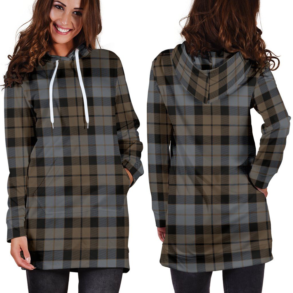 MacKay Weathered Tartan Plaid Hoodie Dress