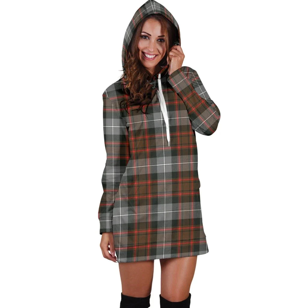 MacRae Hunting Weathered Tartan Plaid Hoodie Dress