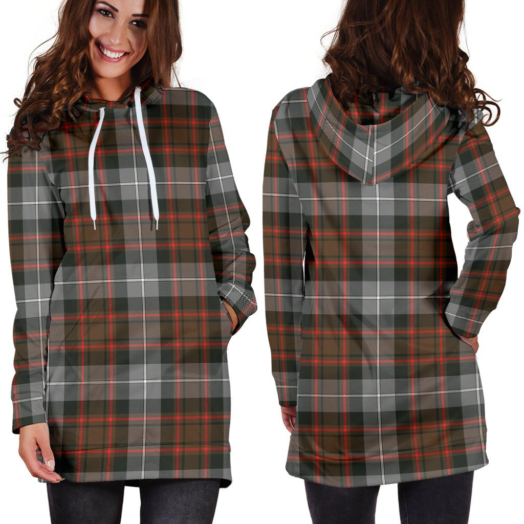 MacRae Hunting Weathered Tartan Plaid Hoodie Dress
