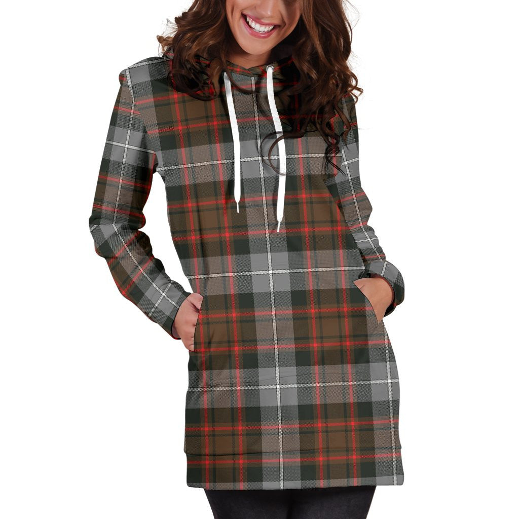 MacRae Hunting Weathered Tartan Plaid Hoodie Dress