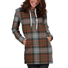 MacRae Hunting Weathered Tartan Plaid Hoodie Dress