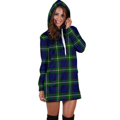 Forbes Modern Tartan Plaid Hoodie Dress