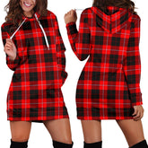 Cunningham Modern Tartan Plaid Hoodie Dress