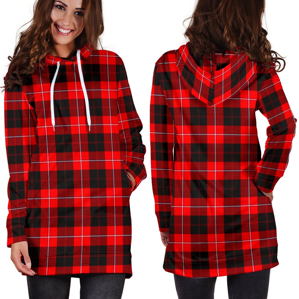 Cunningham Modern Tartan Plaid Hoodie Dress